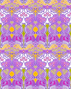Beauclair Mauve, 2018 (tecnica mista digitale) da David Newton