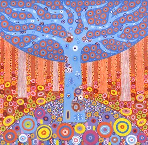 Kaleidoforest, 2018 (acrilico su tela)
