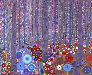 La foresta di Klimt, 2010 (acrilico su tela)