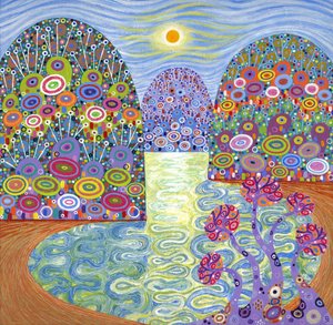 Secret Lagoon, 2016 (acrilico su tela)