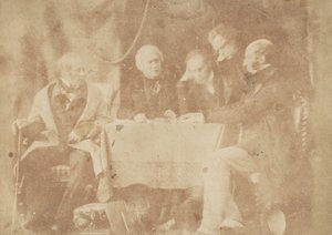 Sir David Brewster, Earle Monteith, Dr. Welsh e altri due da Hill and Adamson