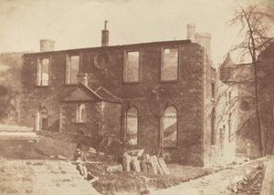 Cappella di Lady Glenorchy durante la demolizione, sul sito della Stazione di Waverley, c. 1846