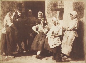 Porta del cottage di un pilota di Newhaven da David Octavius Hill and Robert Adamson