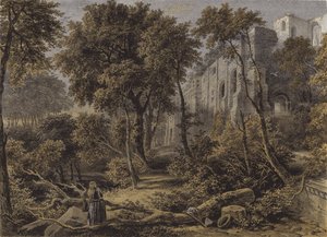 Abbazia di Dunfermline da David Octavius Hill and Robert Adamson