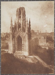 Monumento a Scott, Edimburgo, durante la costruzione