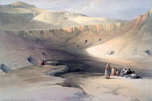 Ingresso alle tombe dei re di Tebe, Bab-el-Malouk, XIX secolo da David Roberts, Louis Haghe