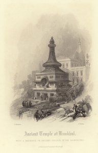 Antico tempio a Kunkhul da David Roberts