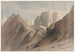 Ascesa della catena inferiore del Sinai da David Roberts