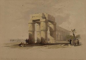 A Luxor, Tebe, Alto Egitto, da "Egitto e Nubia", Vol.1 da David Roberts