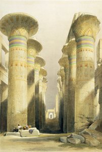 Viale centrale della Grande Sala delle Colonne, Karnak, da Egitto e Nubia, Vol.1