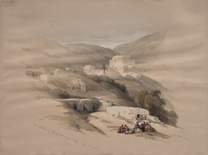 Chiesa cristiana di San Giorgio a Ludd, antica Lydda, 1839 da David Roberts