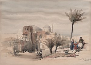 Chiesa del Santo Sepolcro, Gerusalemme da David Roberts