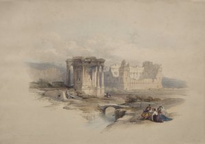 Tempio circolare di Baalbek da David Roberts