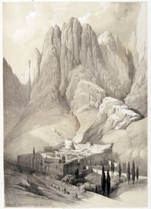 Convento di Santa Caterina, disegno realizzato il 19/02/1839 in "La Terra Santa", Londra 1849 da David Roberts