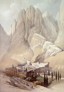 Convento di Santa Caterina con il Monte Horeb, 19 febbraio 1839, tavola 118 dal Volume III di 