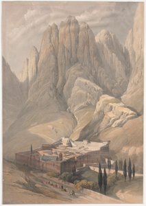 Convento di Santa Caterina e Monte Horeb da David Roberts