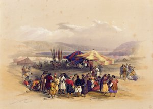 Accampamento dei pellegrini a Gerico, 1 aprile 1839, dal Volume II di 
