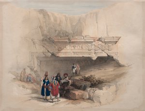 Ingresso alle tombe dei re, Gerusalemme da David Roberts