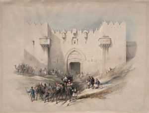 Porta di Damasco, Gerusalemme da David Roberts