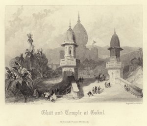 Ghat e tempio a Gokul