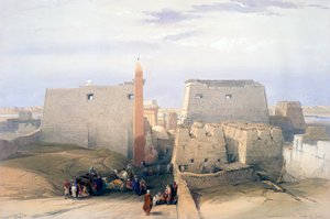 Grande ingresso al Tempio di Luxor, XIX secolo da David Roberts