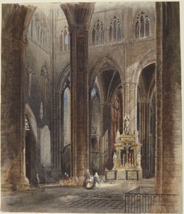 Interno della Cattedrale di Amiens da David Roberts