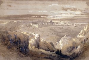 Gerusalemme dalla strada che porta a Betania da David Roberts