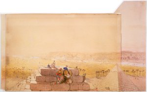 Piramidi, XIX secolo da David Roberts