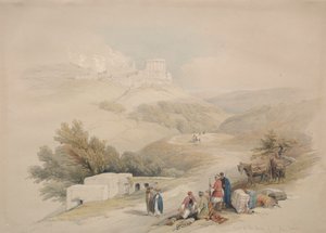 Rovine della Chiesa di San Giovanni Sabaste, 1839 da David Roberts