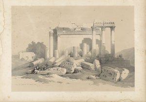 Rovine del portico orientale del Tempio di Baalbec