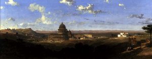 San Pietro, guardando indietro su Roma da David Roberts