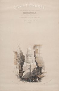 Scena di strada al Cairo, Egitto da David Roberts