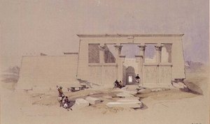 Tempio a Wady Dabod, Nubia 1849