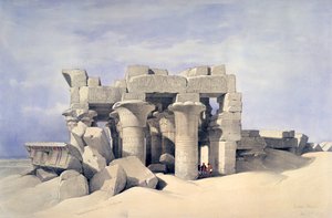 Tempio di Sobek e Haroeris a Kom Ombo, XIX secolo da David Roberts