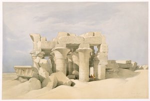 Tempio di Sobek e Horus a Kom Ombo, Egitto da David Roberts
