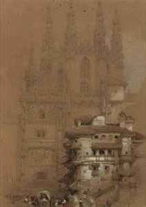 La sala capitolare, cattedrale di Burgos da David Roberts