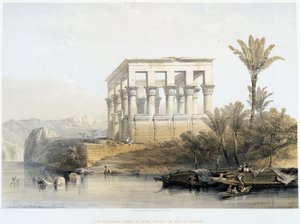 Il Tempio Ipatrale a Philae, chiamato il Letto del Faraone - in "La Terra Santa", Londra 1849 da David Roberts