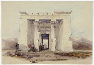 Il tempio di Dendour, Nubia da David Roberts