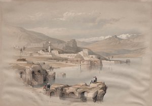 Tiberiade, dalle mura, Safet in lontananza