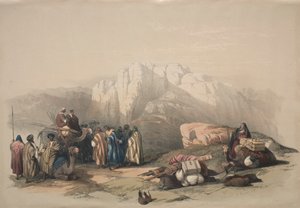 Tomba di Aronne, cima del Monte Horeb, 1839 da David Roberts