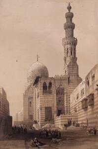 Tomba del Sultano Qayt-bay nel Cimitero Orientale, o Tombe dei Califfi, Il Cairo da David Roberts