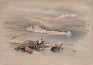 Città di Tiberiade verso il Libano da David Roberts