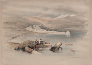 Città di Tiberiade verso il Libano da David Roberts
