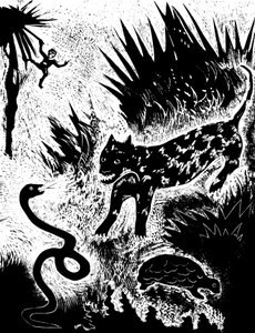 Illustrazione dal libro Just so stories..., di Rudyard Kipling da David Sterenberg