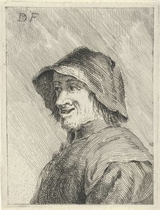Contadino con cappello rivolto a sinistra da David Teniers (II)