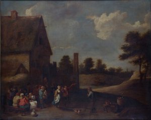 Contadini che festeggiano da David Teniers II
