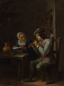 Il suonatore di flauto, 1635-40 da David Teniers II