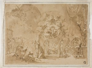 Scena di stregoneria e culto del diavolo da David Teniers the Younger