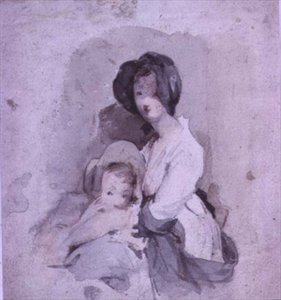 Studio del bambino nel Peep o Day Boy da David Wilkie