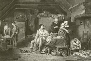 Alfred nella casetta del pastore da David Wilkie